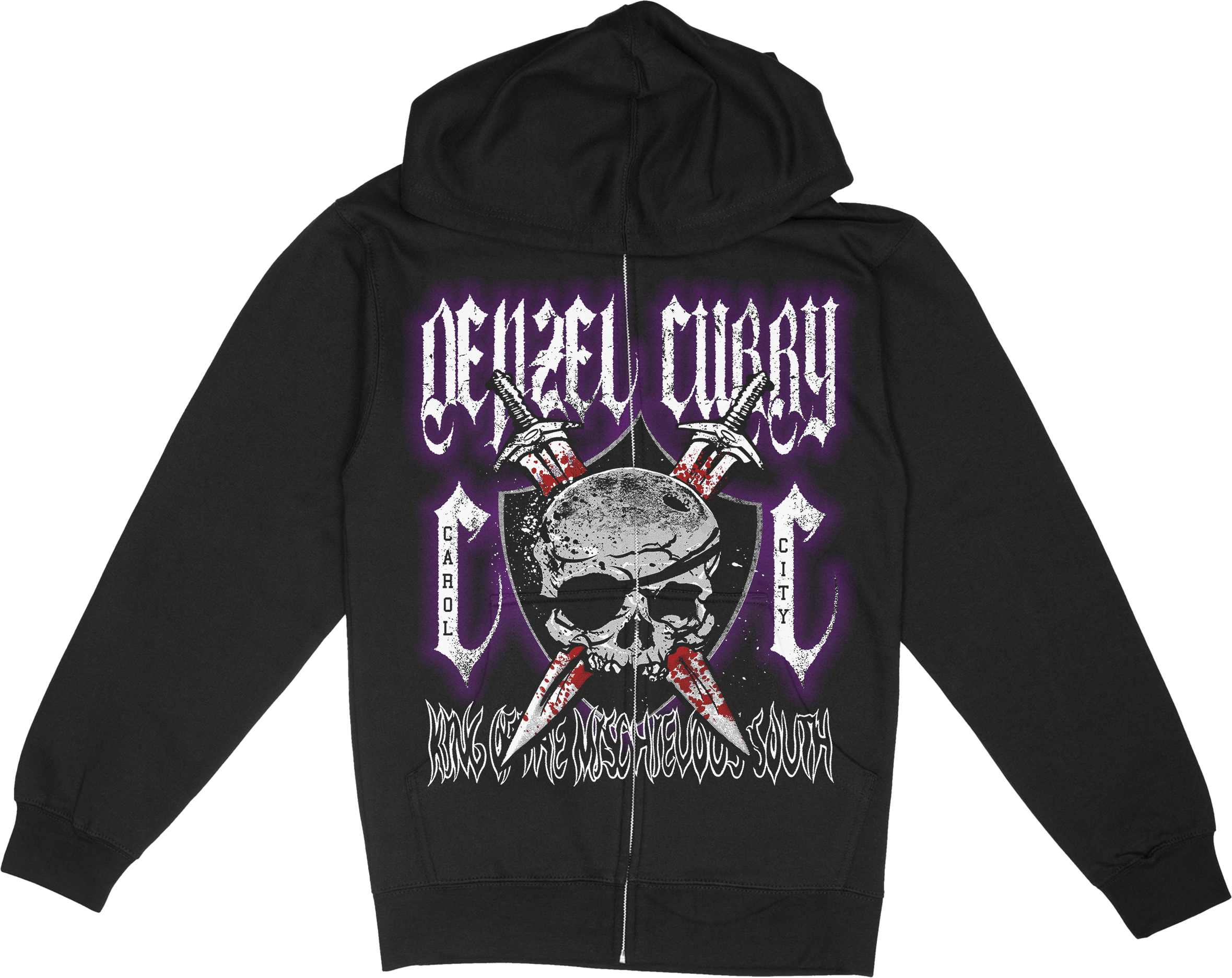 Denzel Curry – Dagger Zip Up Hoodie – Loma Vista Recordings