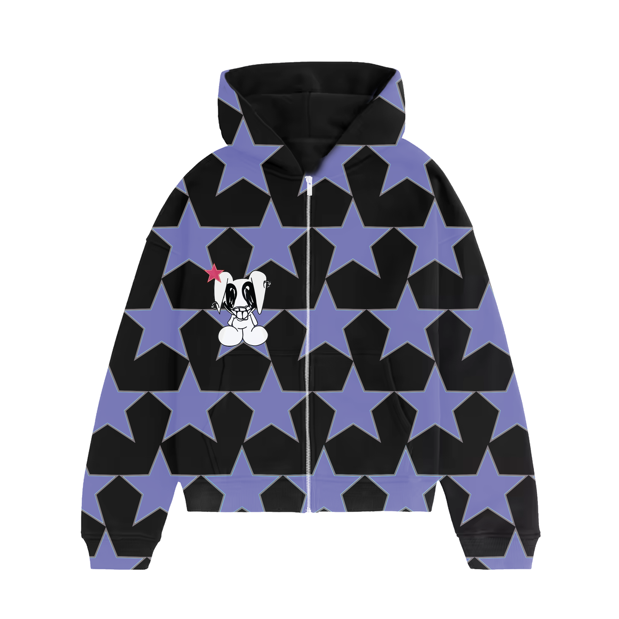 Ecca Vandal – STAR BUNNY ZIP HOODIE – Loma Vista Recordings Ecca Vandal – STAR BUNNY ZIP HOODIE – Loma Vista Recordings