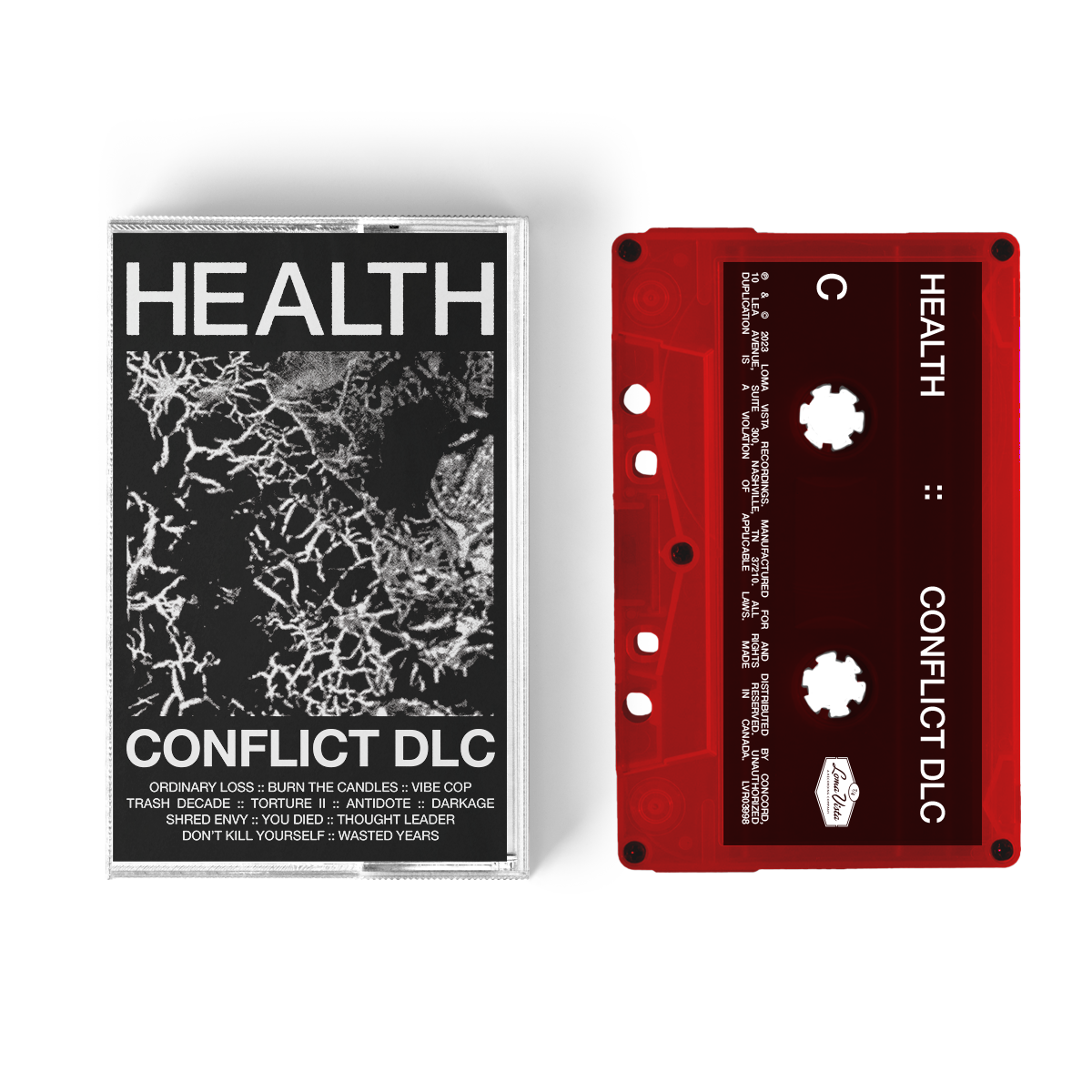 HEALTH – CONFLICT DLC Limited Edition Cassette – Loma Vista Recordings