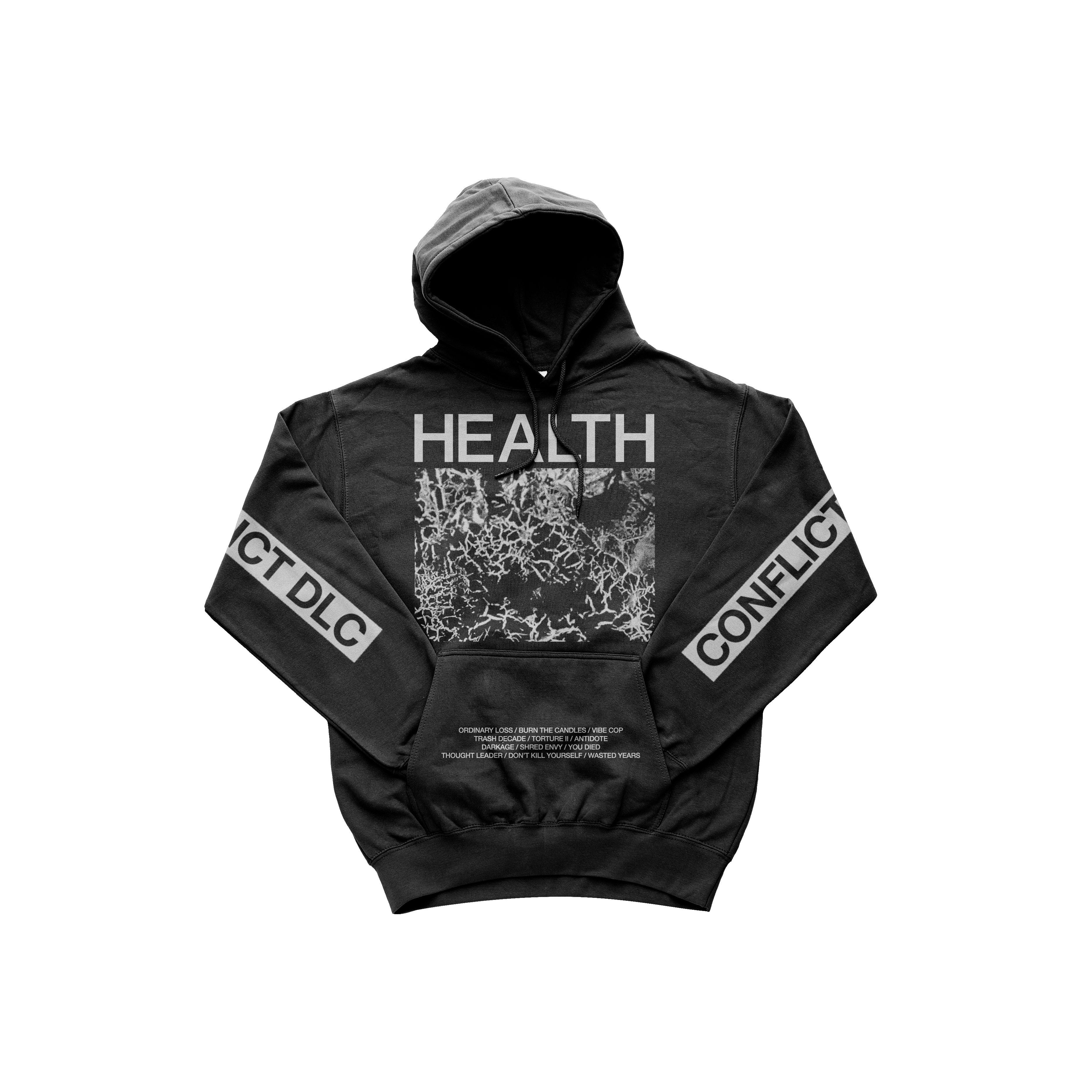 HEALTH – CONFLICT DLC HOODIE – Loma Vista Recordings