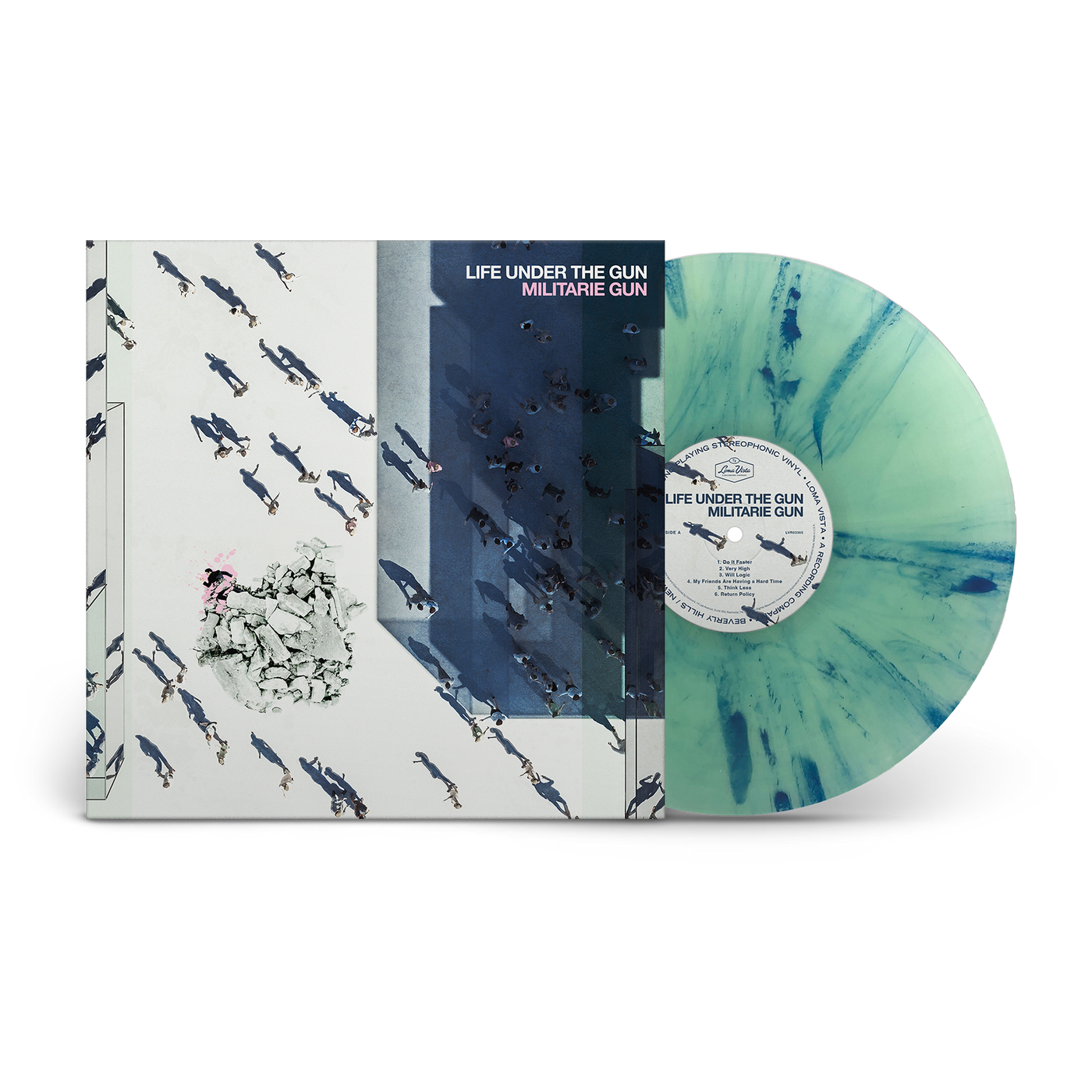 Life Under the Gun Limited Edition "Green With Blue Splatter" Vinyl
