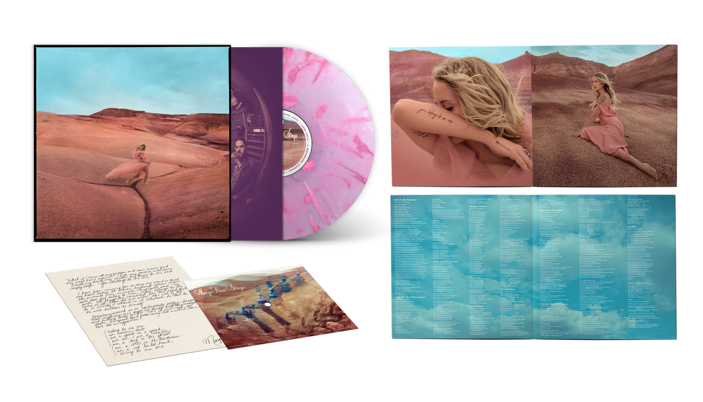Strays Limited Edition Pink Swirl Colored Vinyl w/ Bonus Flexi Vinyl 7" & Signed Poster Insert