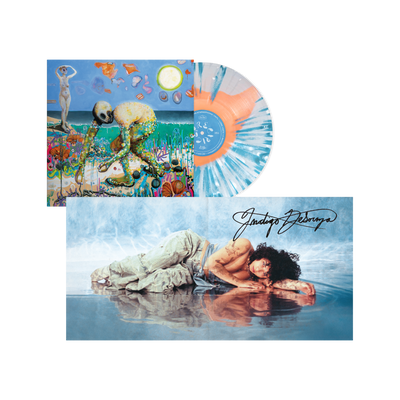 AUTOGRAPHED Limited Edition Sky Blue / Orange Splatter On Clear Precipice Vinyl