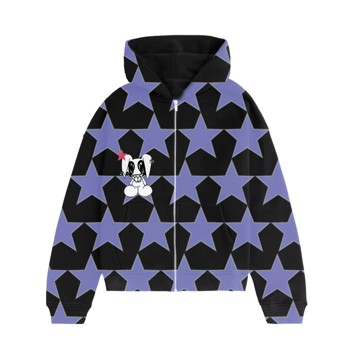 STAR BUNNY ZIP HOODIE — Image 1 of 2