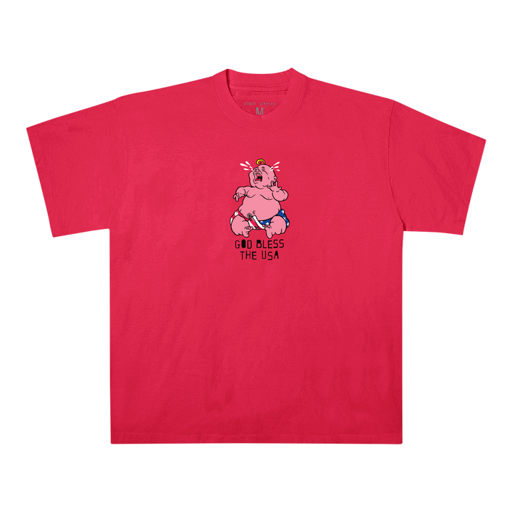 Cry Baby Red T-Shirt and "Baby Pink" LP Bundle — Image 2 of 4