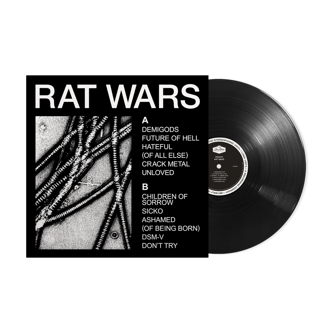 Rat Wars Black LP w/ Pullout Poster