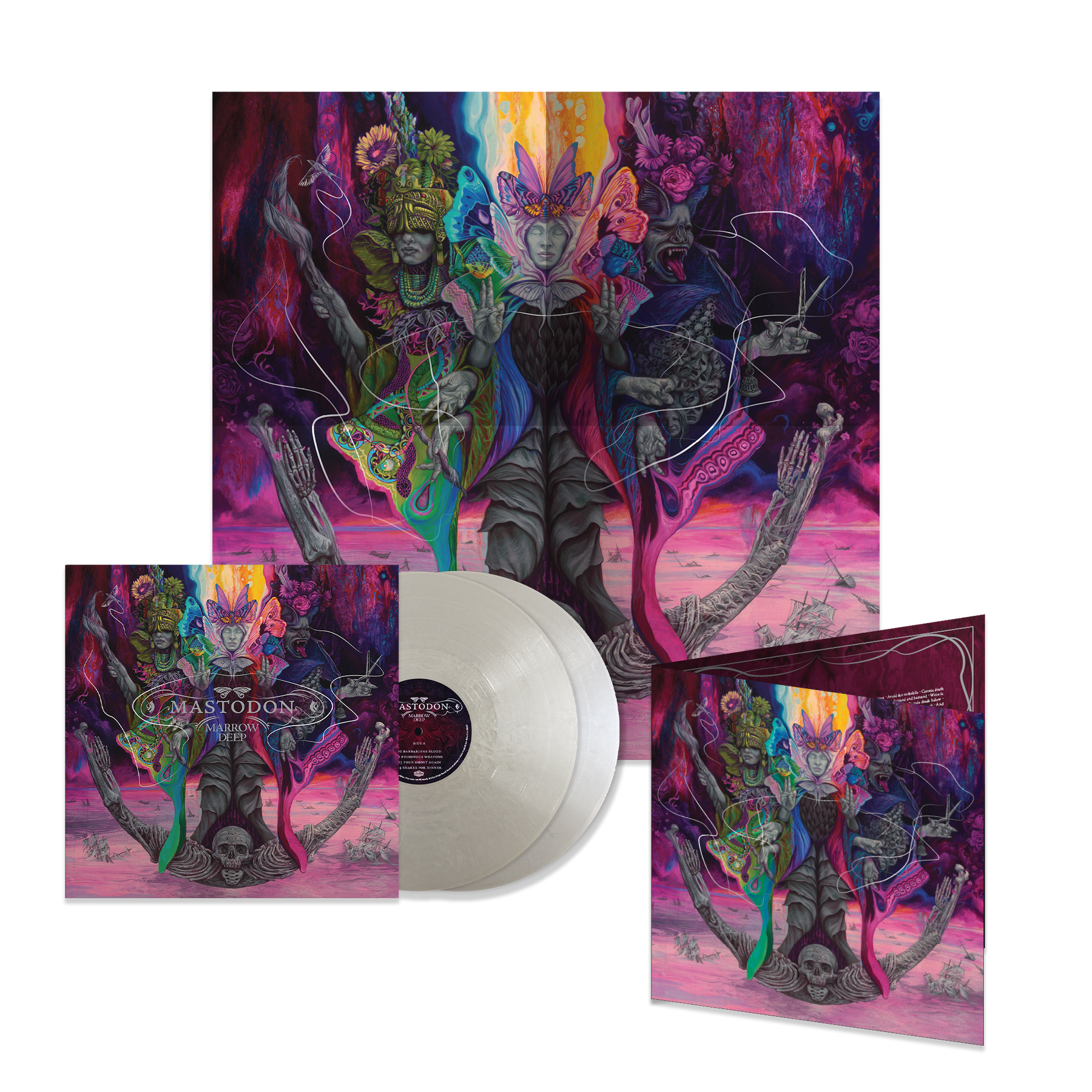 Mastodon Marrow Deep Limited Edition Metallic Silver Deluxe Vinyl mastodon-marrow-deep-limited-edition-metallic-silver-deluxe-vinyl