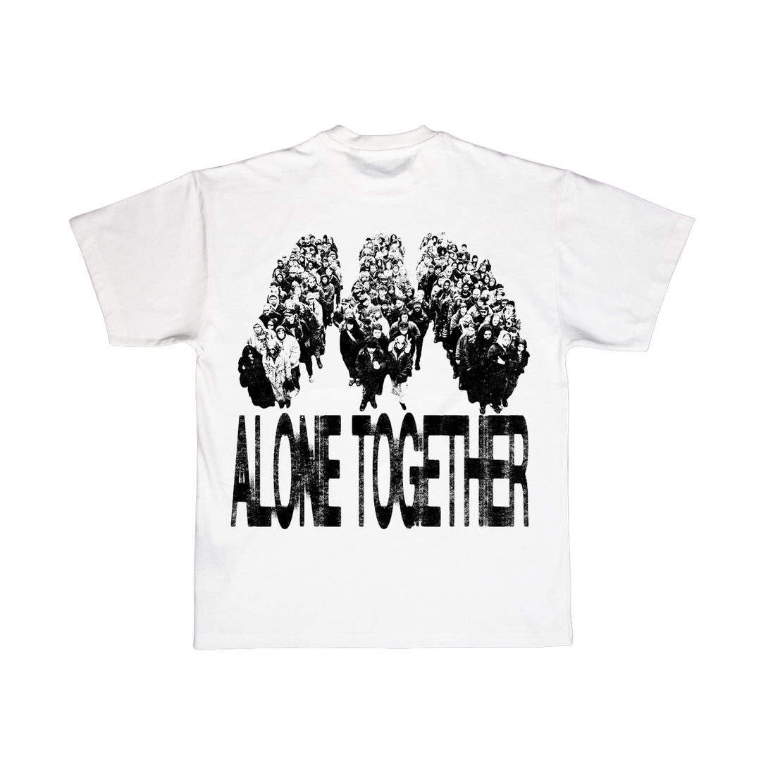 Alone Together White T-Shirt - View 2