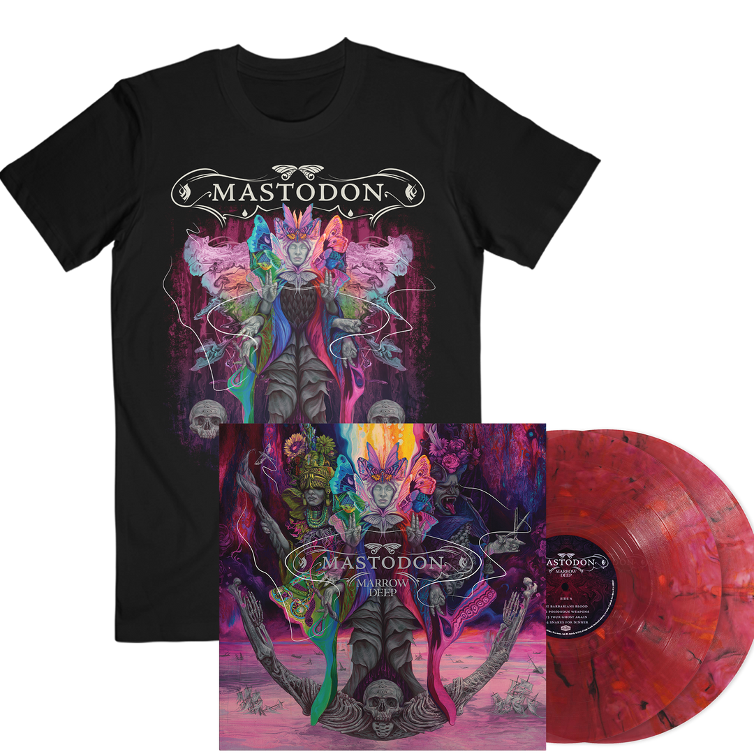 Marrow Deep T-Shirt + Limited Edition Standard 'Glass of Port' Colored Vinyl LP - View 1