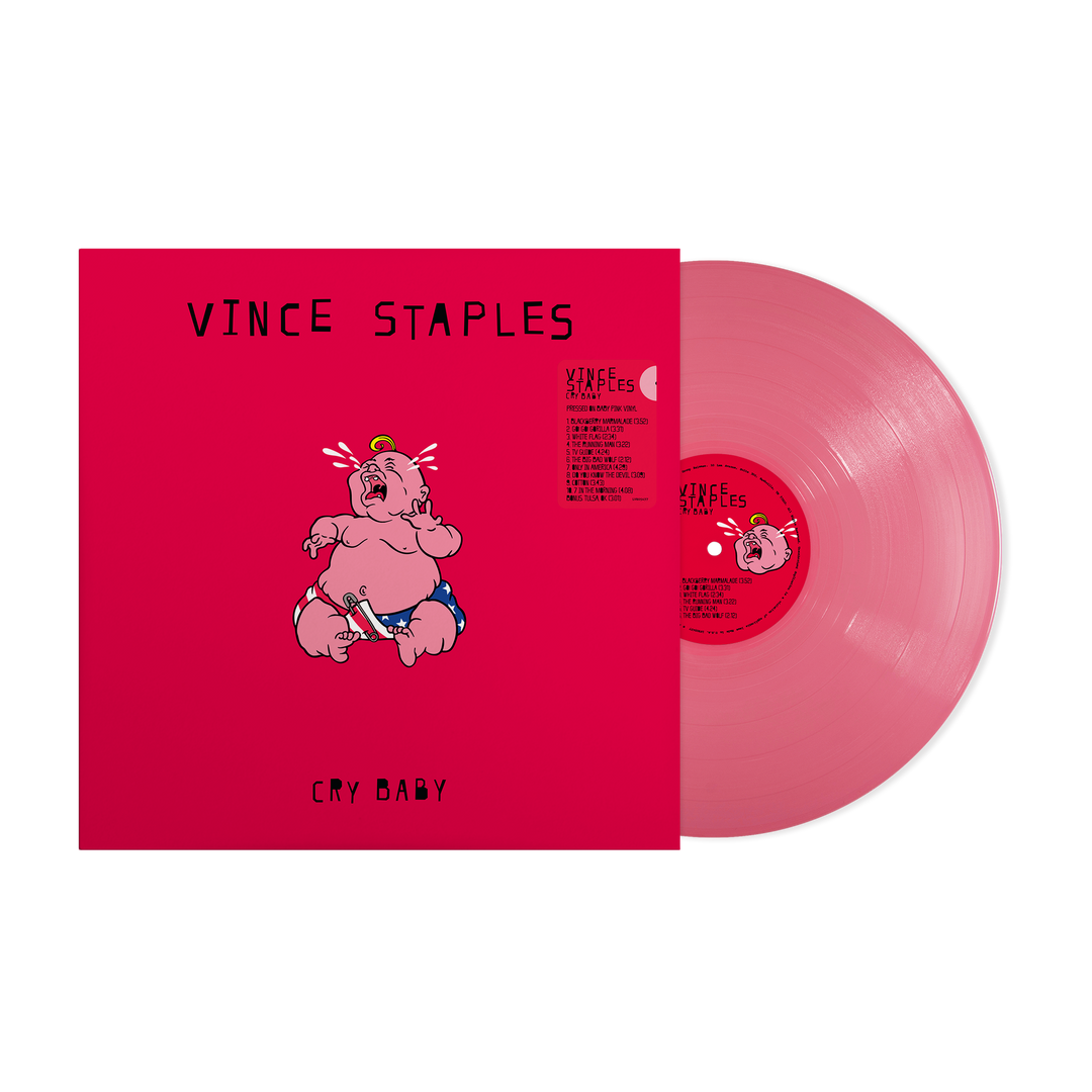 Cry Baby Red T-Shirt and "Baby Pink" LP Bundle - View 4