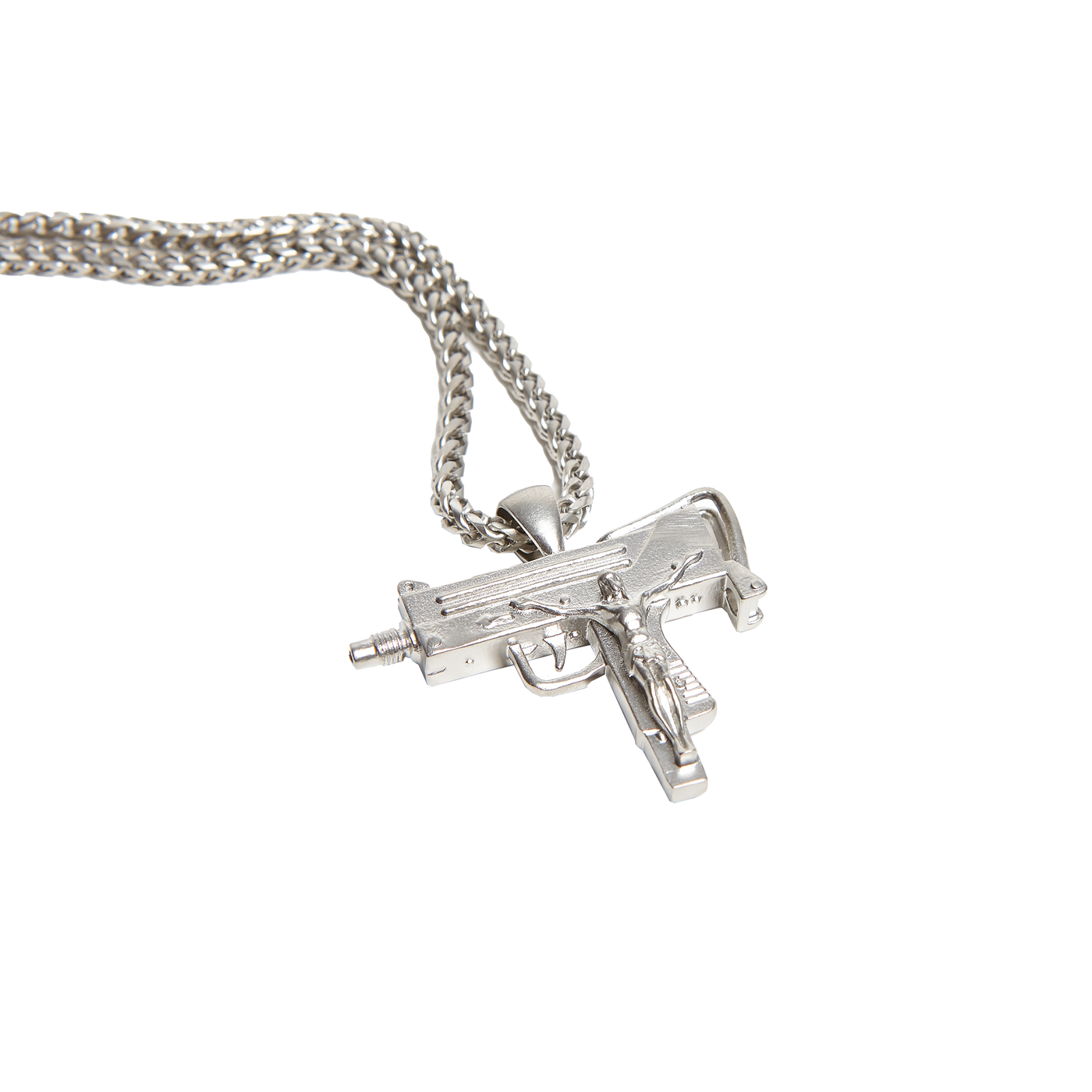 Limited Edition Meechy Darko Mac-10 White Gold Chain