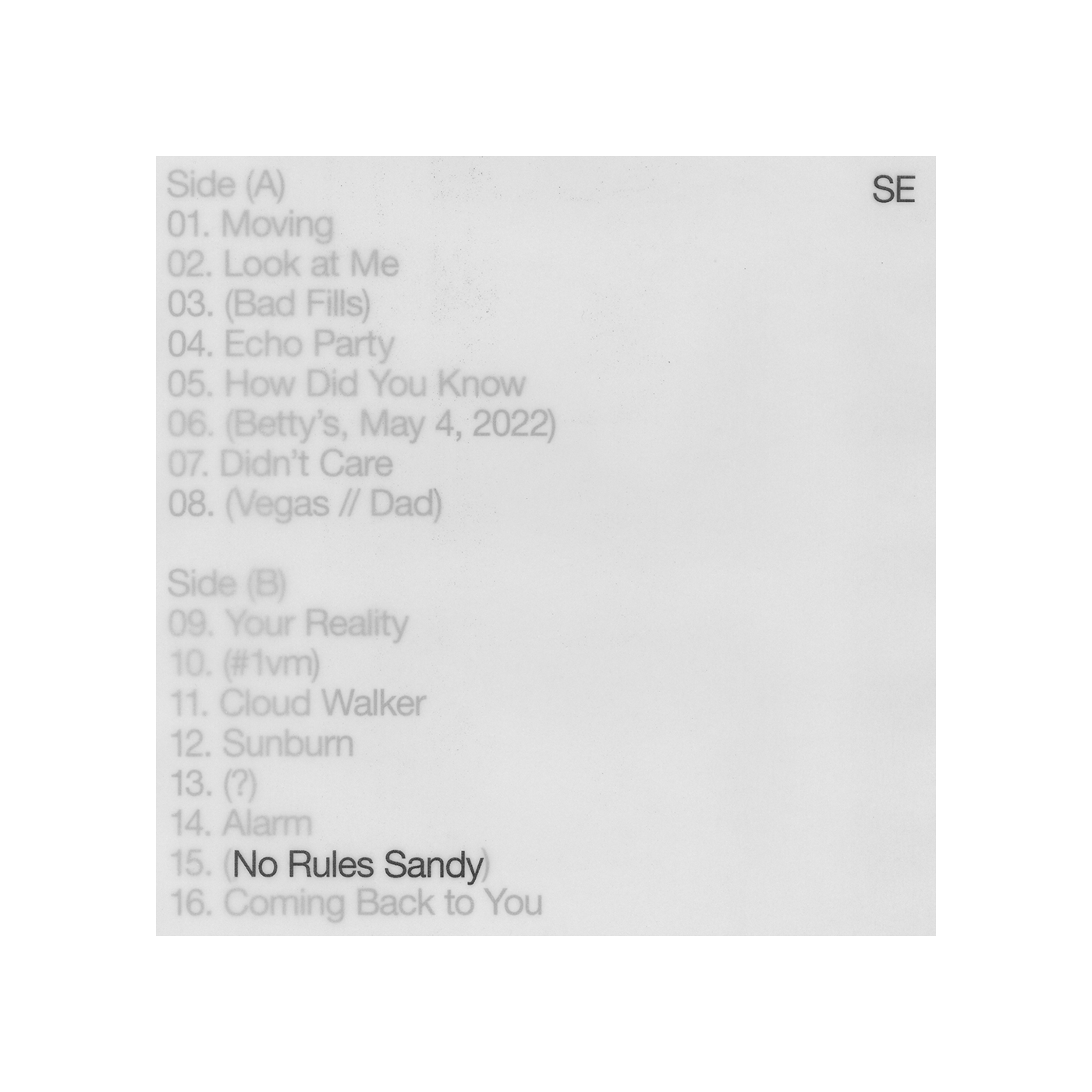 No Rules Sandy Digital Album
