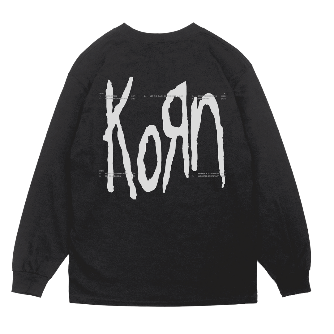 Korn – Requiem Black Longsleeve feat. Korn Logo Printed on Back Korn – Requiem Black Longsleeve feat. Korn Logo Printed on Back