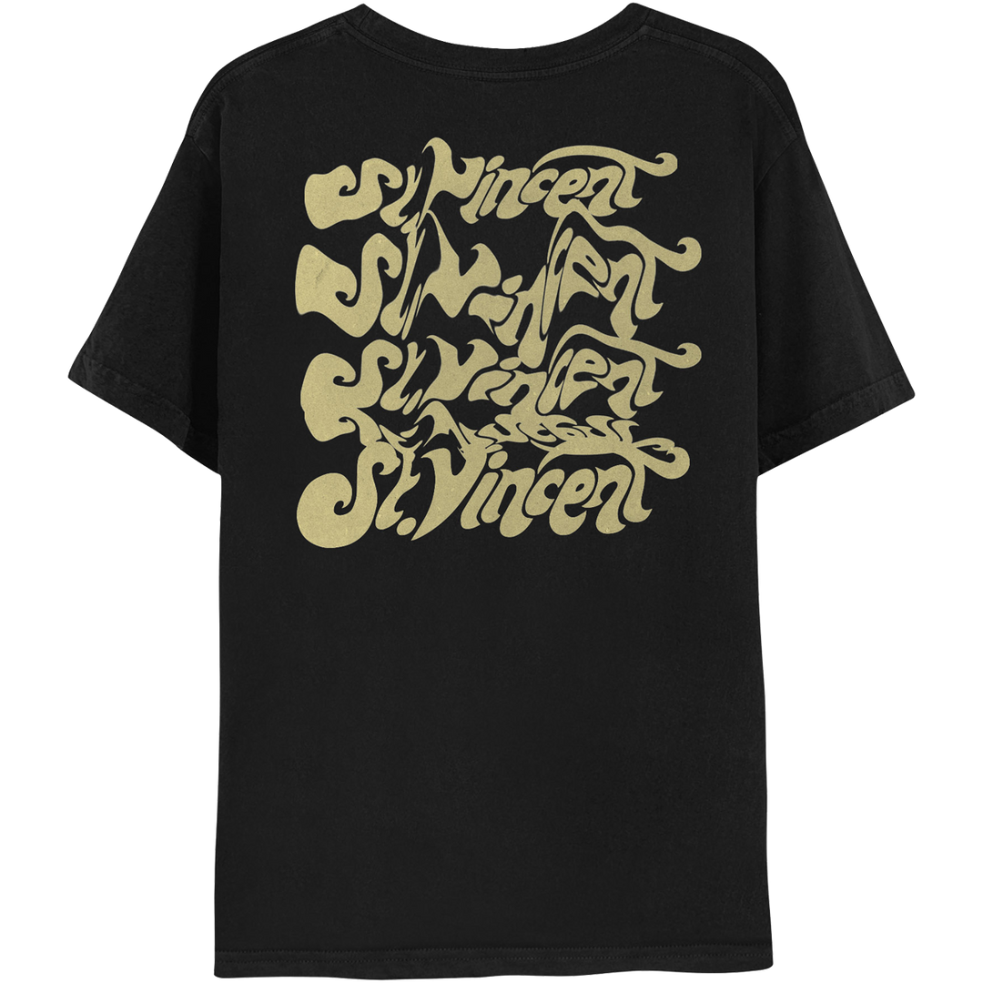 St. Vincent - Daddy's Home STV Logo Black T-Shirt